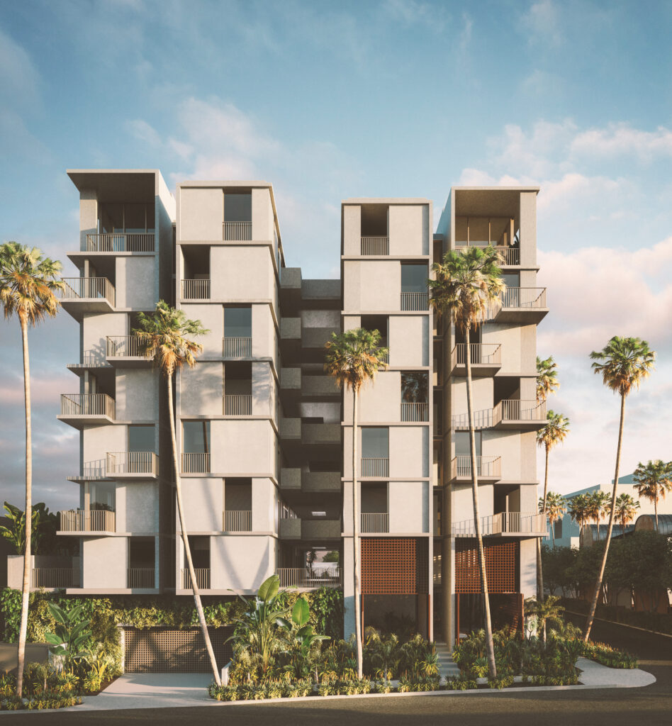 Nutmeg building 3 D rendering